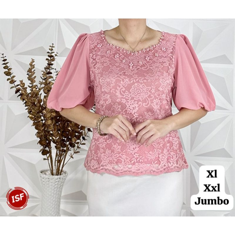 Blouse Eve Brokat Bangkok Atasan Premium