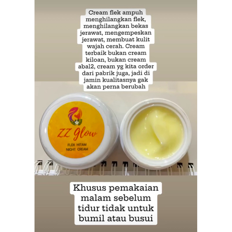 Zeze Glow Krim Penghilang Flek Hitam Wajah