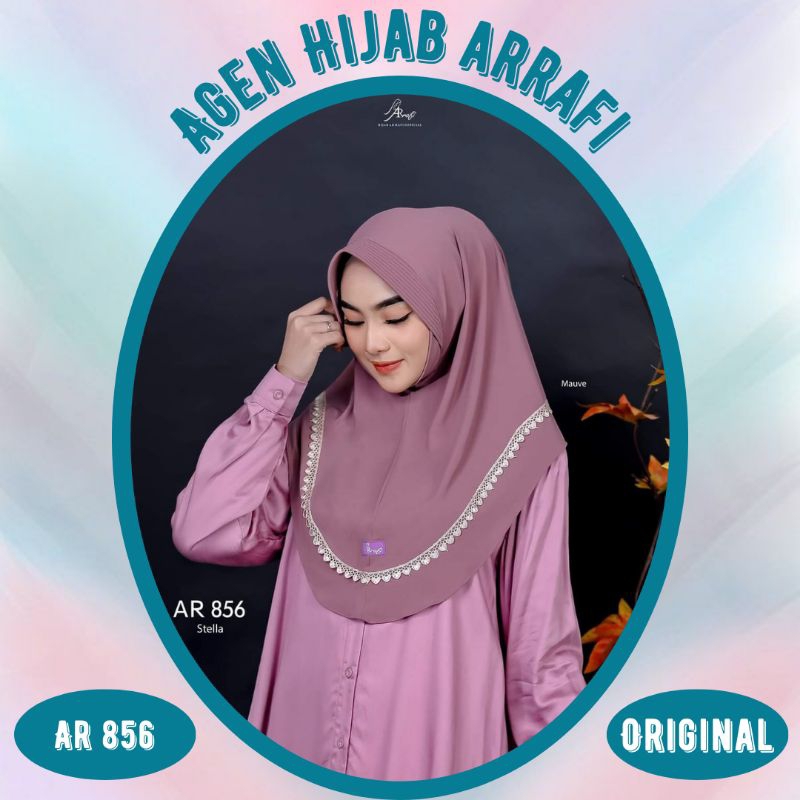 PROMO-Ar 856 Jilbab hijab kerudung bergo krudung wanita dewasa jersey instan standart renda bordir t