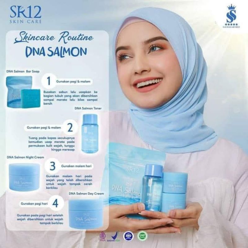 paket DNA salmon SR12 /Paket Skincare lengkap SR12