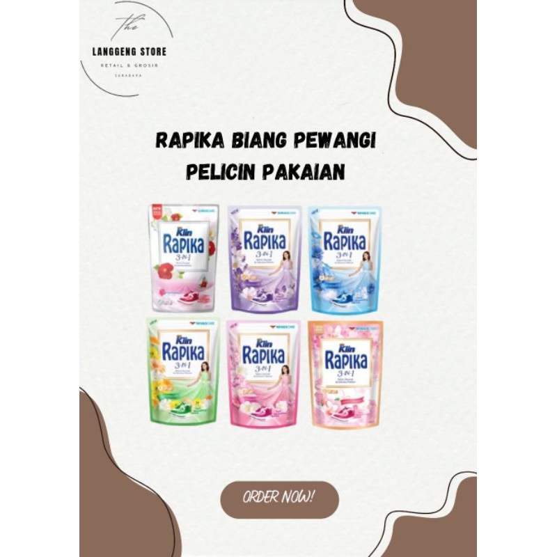 rapika refil pelicin pakaian rapika pouch pelicin pakaian