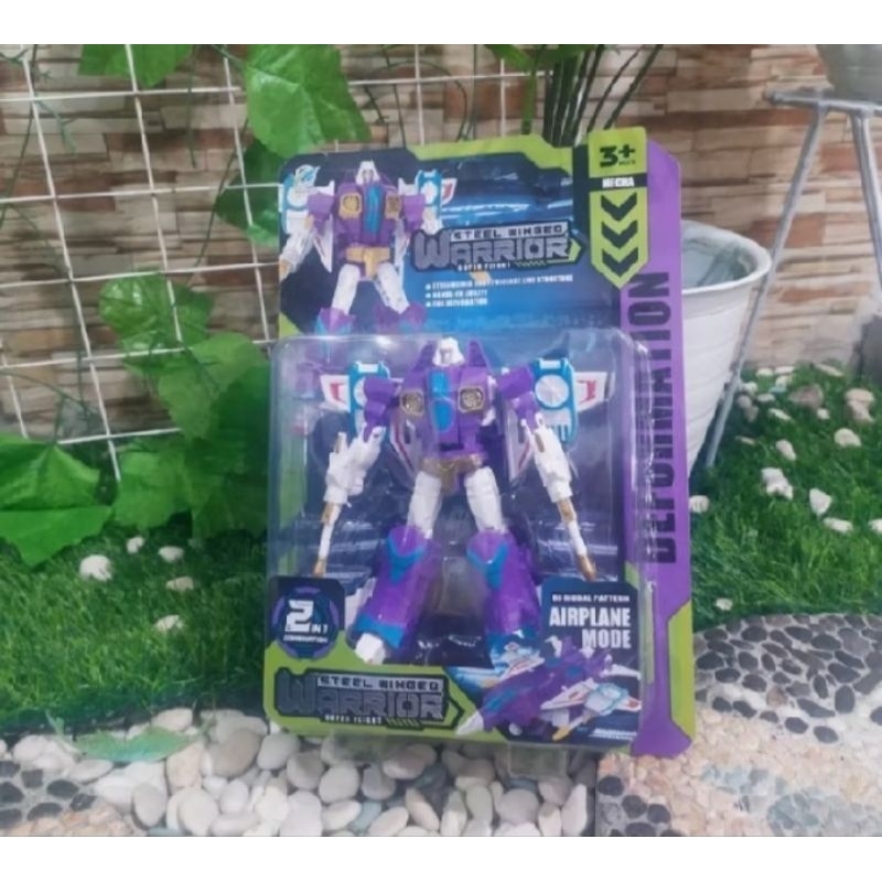 Mainan Anak Robot Pesawat Jet Tempur Bisa Berubah Jadi Robot // Mainan Anak Robot Mode Airplane Deformation 2 In 1 Murah