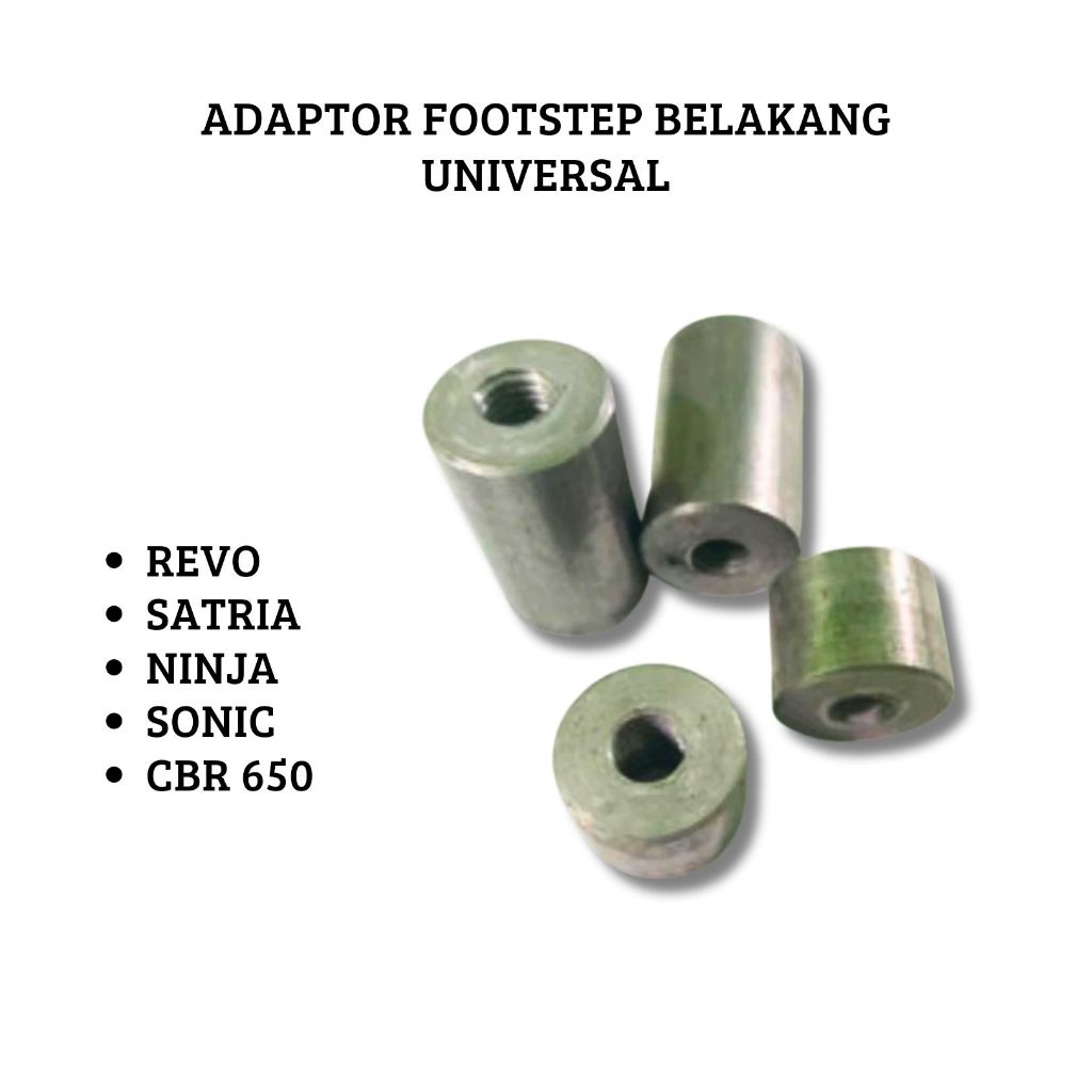 ADAPTOR DUDUKAN DRAT 12 FOOTSTEP BELAKANG UNIVERSAL REVO SATRIA NINJA SONIC CBR650
