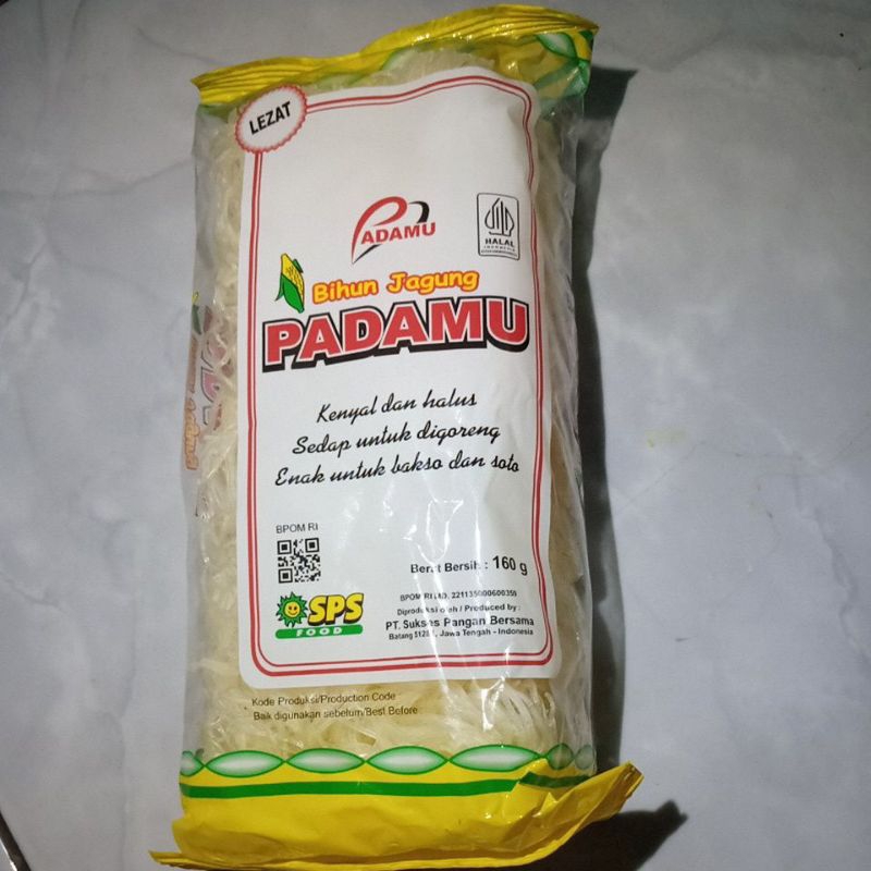 

Bihun jagung merk Padamu 160g