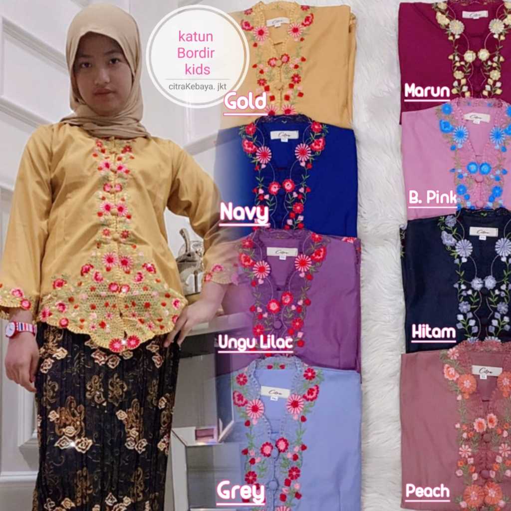 KEBAYA ENCIM ANAK / Atasan Kebaya Encim  SEKOLAH DASAR  ( SD )