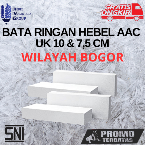 Bata ringan / Hebel sudah SNI/ bataringan termurah BOGOR