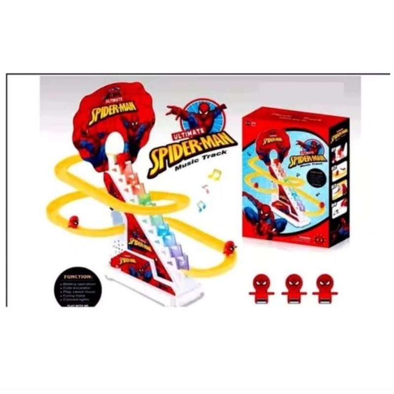 Mainan Seluncuran Tangga Spiderman Mainan Track Spiderman