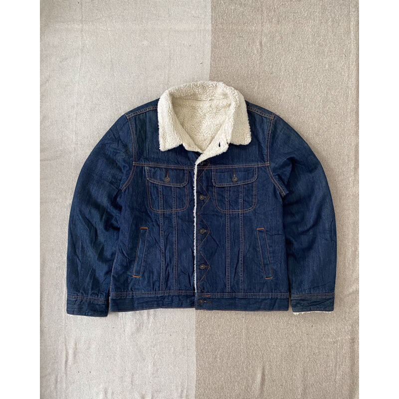 TRUCKER DENIM SHERPA GU JEANS