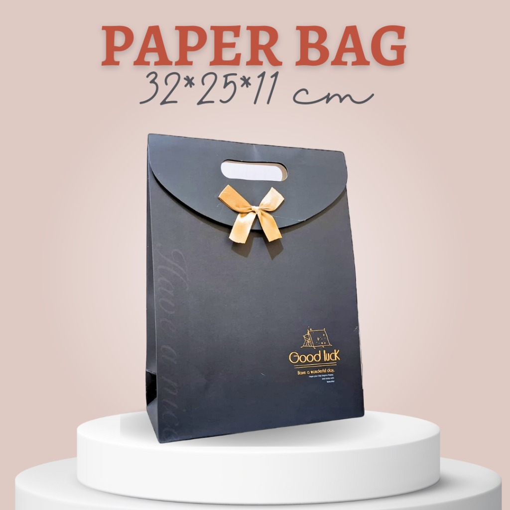 

Paper Bag Pita Uk 32*25*11 cm Ukuran Lebar - Kotak 001