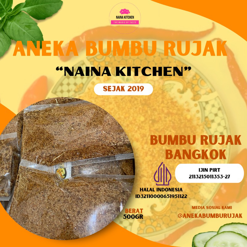 

Sambal Bumbu Rujak Bangkok Pedas Manis Asin 500gr