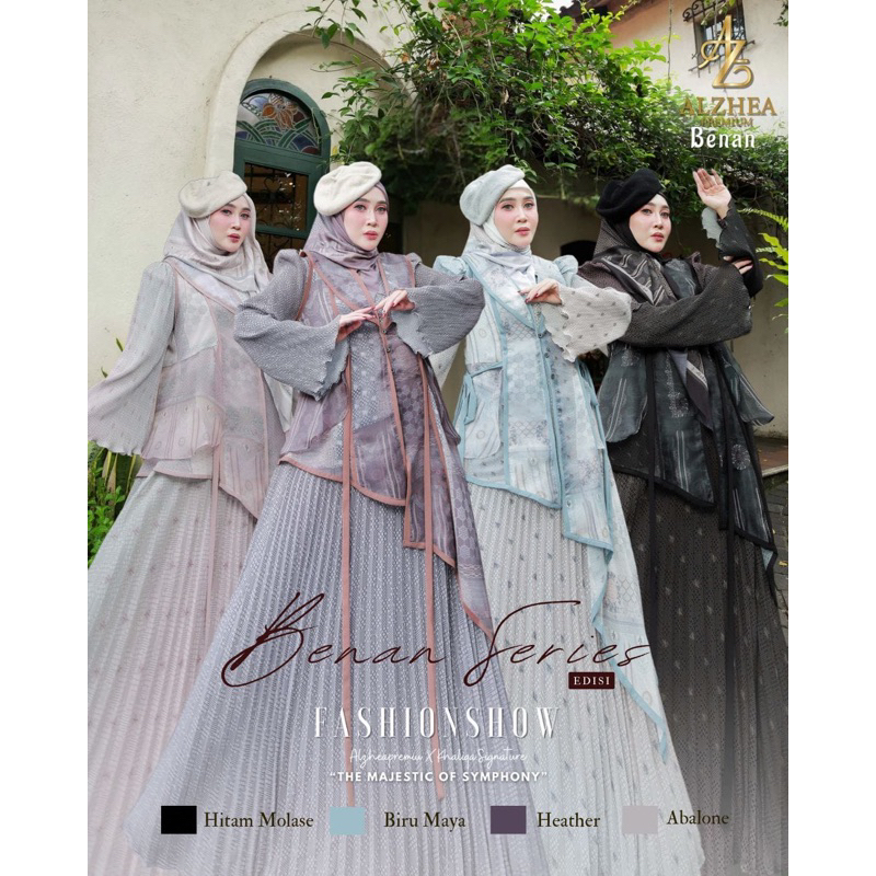 Gamis syari original by alzhea premium - gamis original alzhea terbaru - benan alzhea series alzhea 