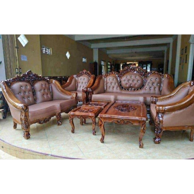 SOFA/KURSI TAMU GANESA KAYU JATI PERHUTANI
