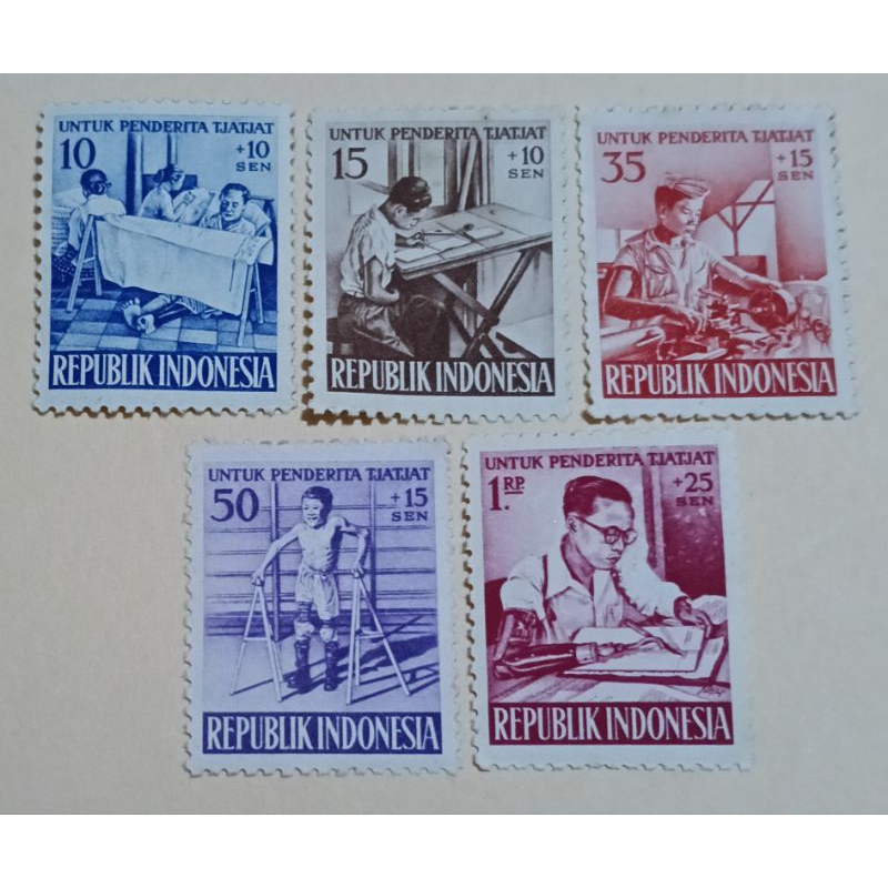 

Prangko Lawas Indonesia Seri Untuk Penderita Cacat THN 1957