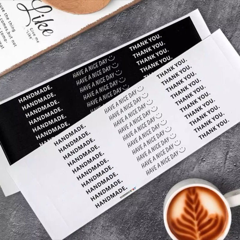 

Stiker Thank You Handmade / Label Segel Box Panjang 30CM isi 100PCS