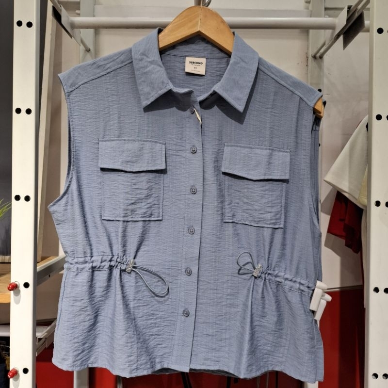 Kemeja Wanita 3Second Tanpa Lengan Blouse Olla Original