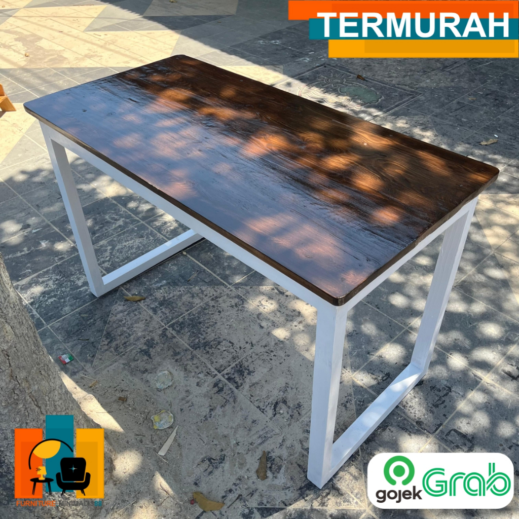 Meja Makan Kayu Jati Belanda | Meja Warung Makan |Meja Kayu Jati Belanda | Meja Custom | Meja Kerja 