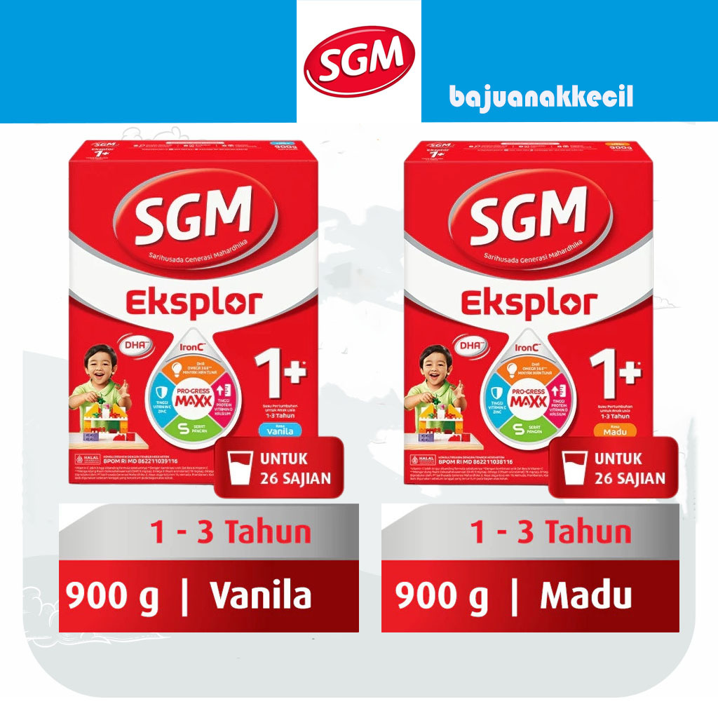 SGM 1 Plus 900 gr Madu & Vanila Termurah Eksplor 1+ 600 gram Promo Susu Pertumbuhan Anak 1-3 Tahun