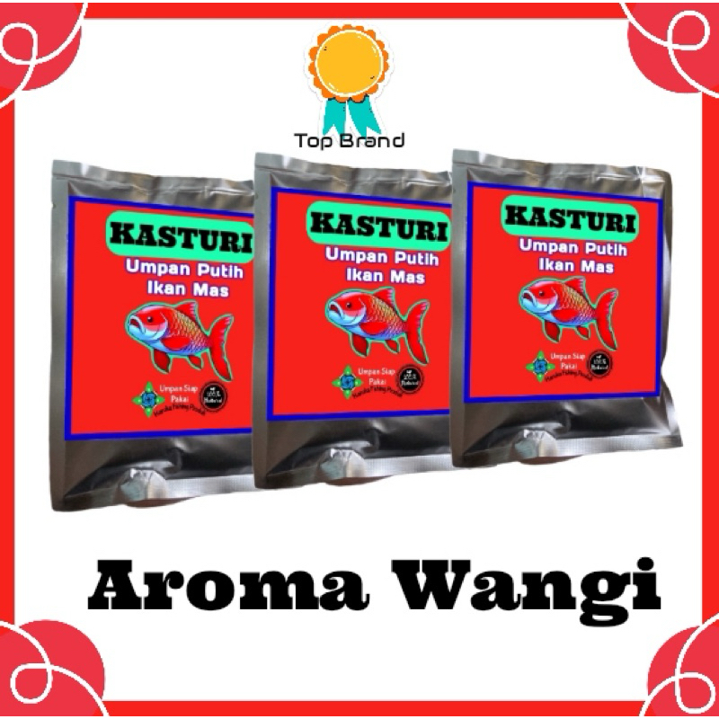 kasturi Umpan Pancing putih Ikan Mas Aroma Wangi
