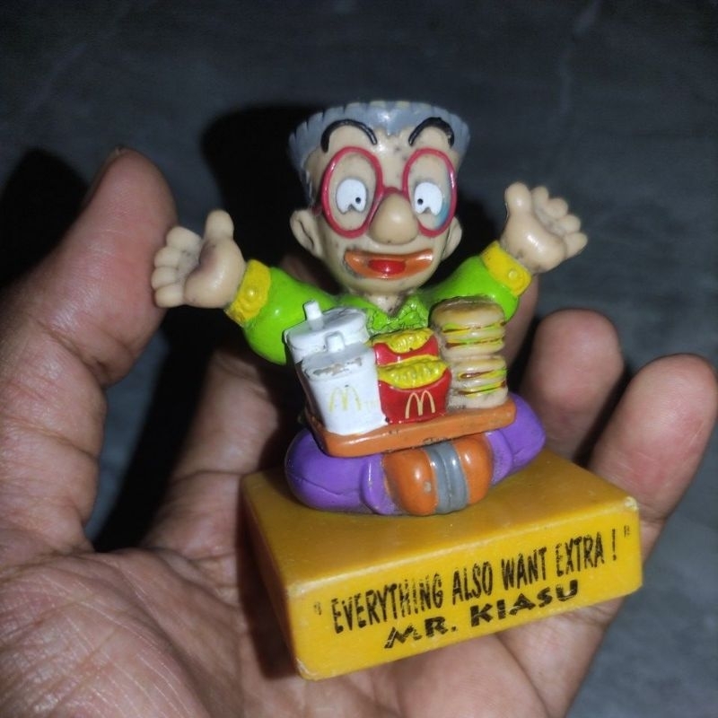Figure Mr. Kiasu 1993 Everything Also want Extra Happy Meal Mcd