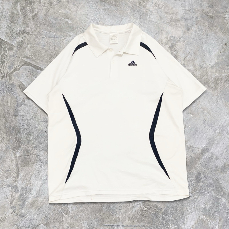 Adidas Polo Shirt White - Kemeja Adidas