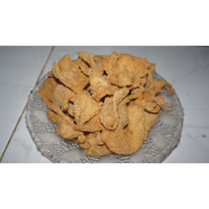 

Keripik kulit ayam crispy original 80 Gram