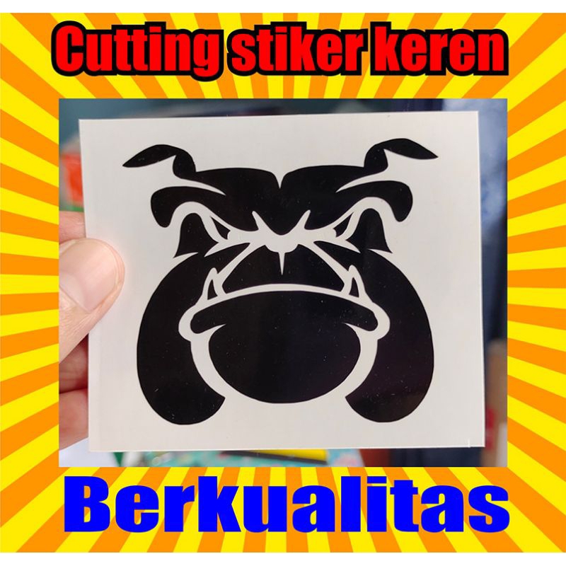 

stiker cutting dog sticker keren murah