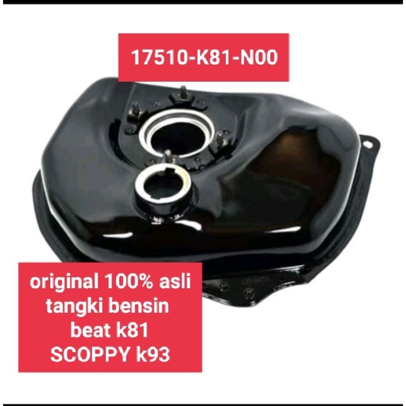 TANGKI BENSIN FUEL TANK BEAT K81 SCOPPY K93 ORIGINAL AHM 17510-K81-N00