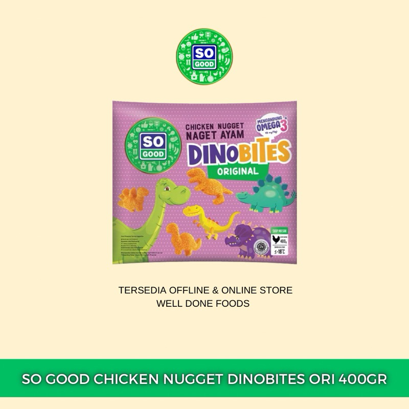 

So Good Chicken Nugget Dinobites Original 400gr