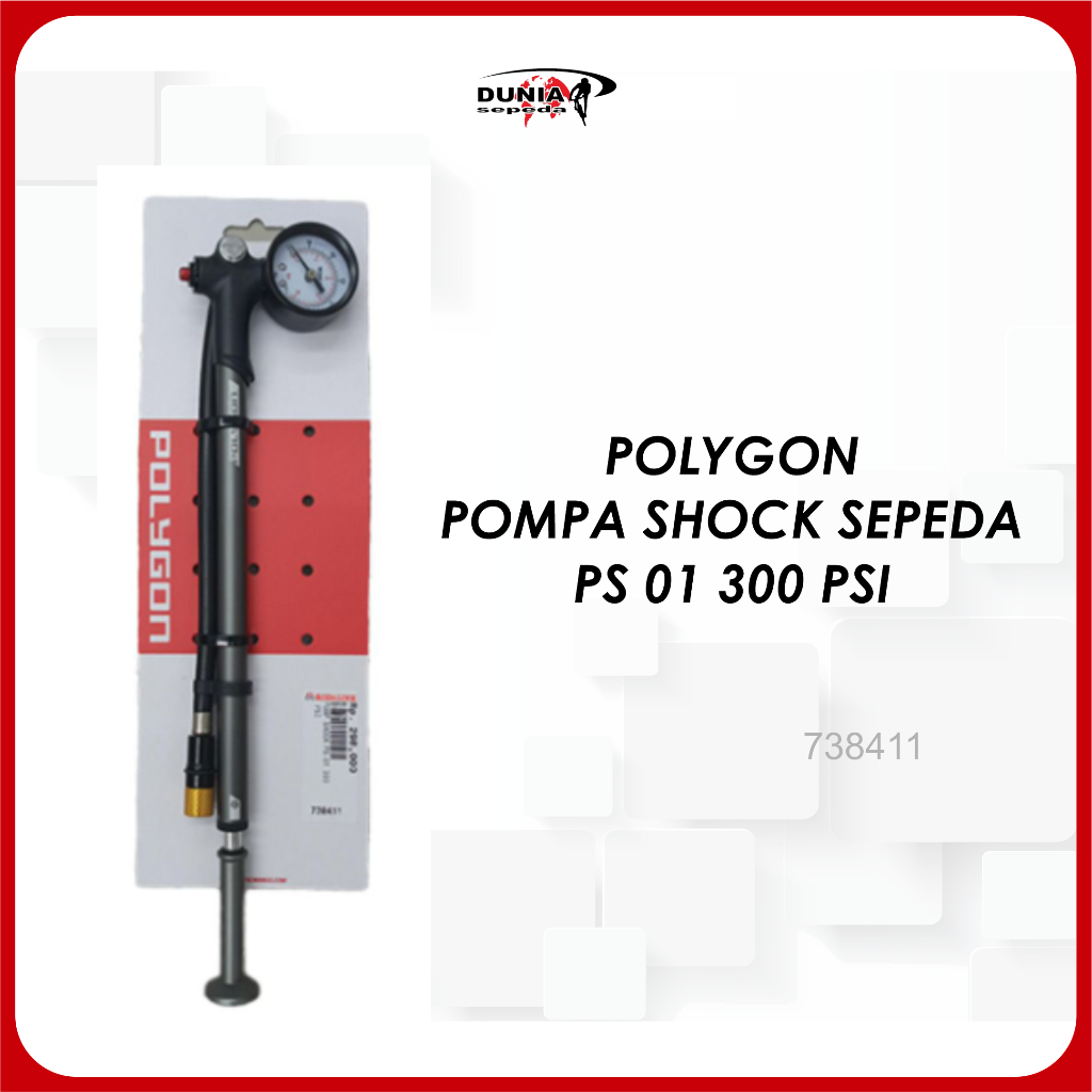 POLYGON POMPA SHOCK SEPEDA PS 01 300 PSI