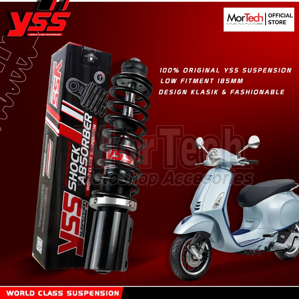 Shock Shockbreaker Depan YSS X Pro Low Fitment 185mm Vespa Sprint Primavera LX S 125 LXV Vespa ZIP S