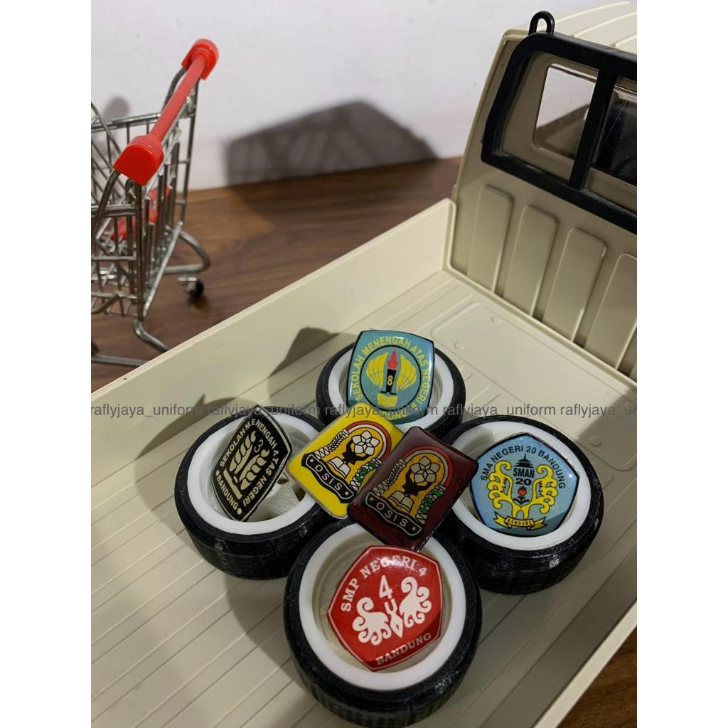 Pin Lencana SMP SMA OSIS - Lencana Pin SMPN 4 - SMPN 20 - SMAN 3 - SMAN 8 - SMAN 20