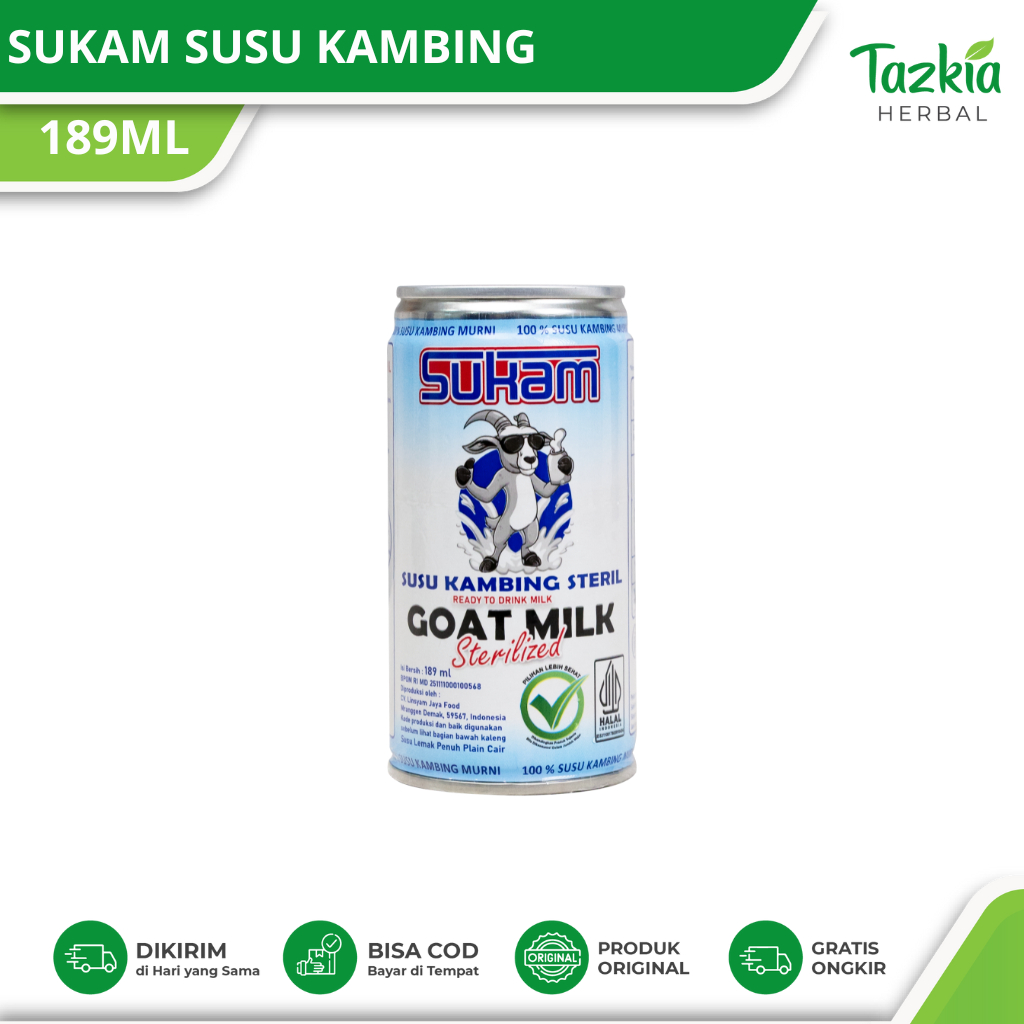 

Susu Kambing SUKAM - Susu Kambing Steril - Minuman Susu Kambing Kaleng 189ml