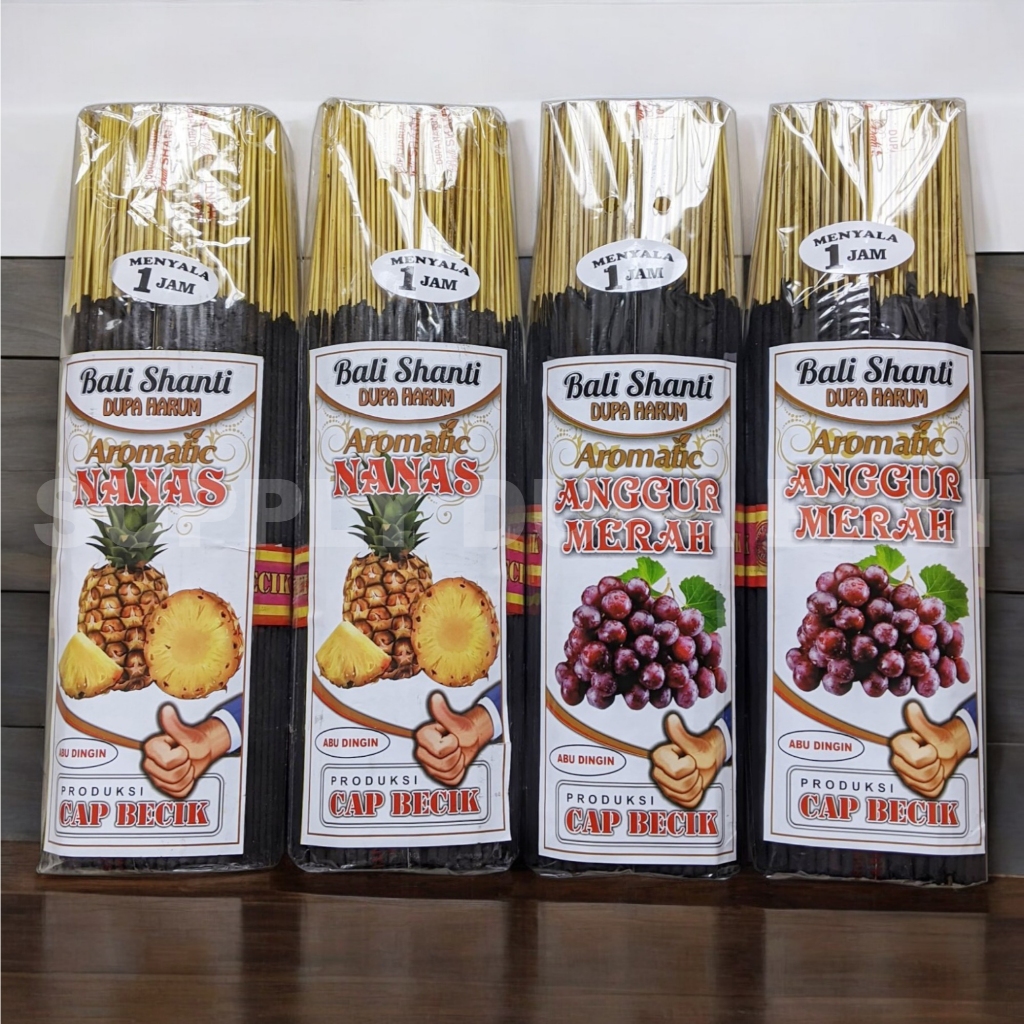 Dupa Miik Lan Becik Bali Shanti 1Jam Dupa herbal aromaterapy Tahan Lama Dupa Cap Becik