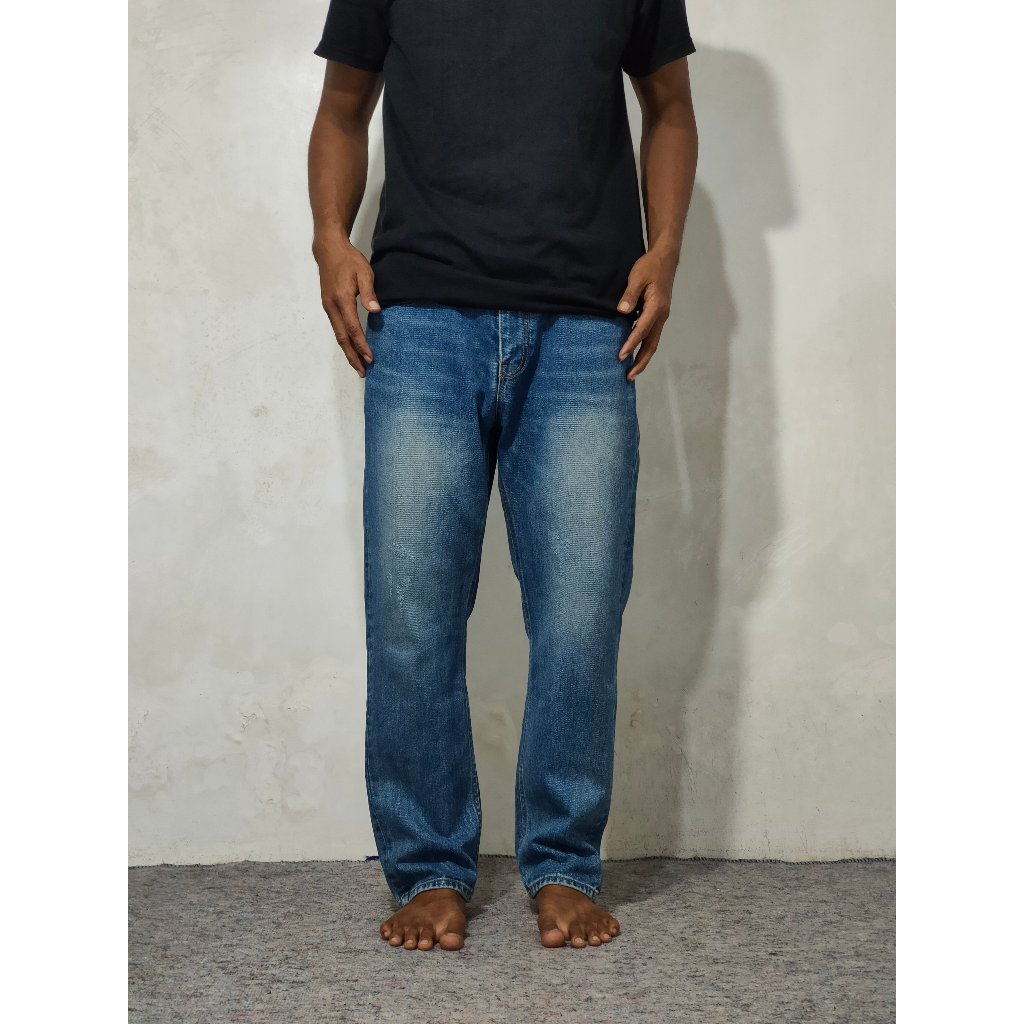 Celana Jeans Indigo Denim size 31 [ Jeans Second ]