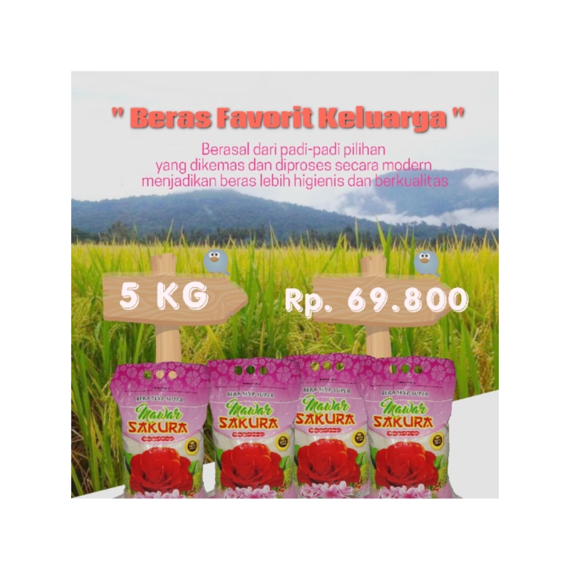 

Beras Slyp Super MAWAR SAKURA 5KG