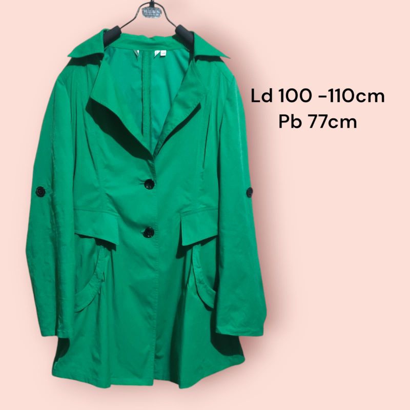 PRELOVED BLAZER HIJAU WANITA