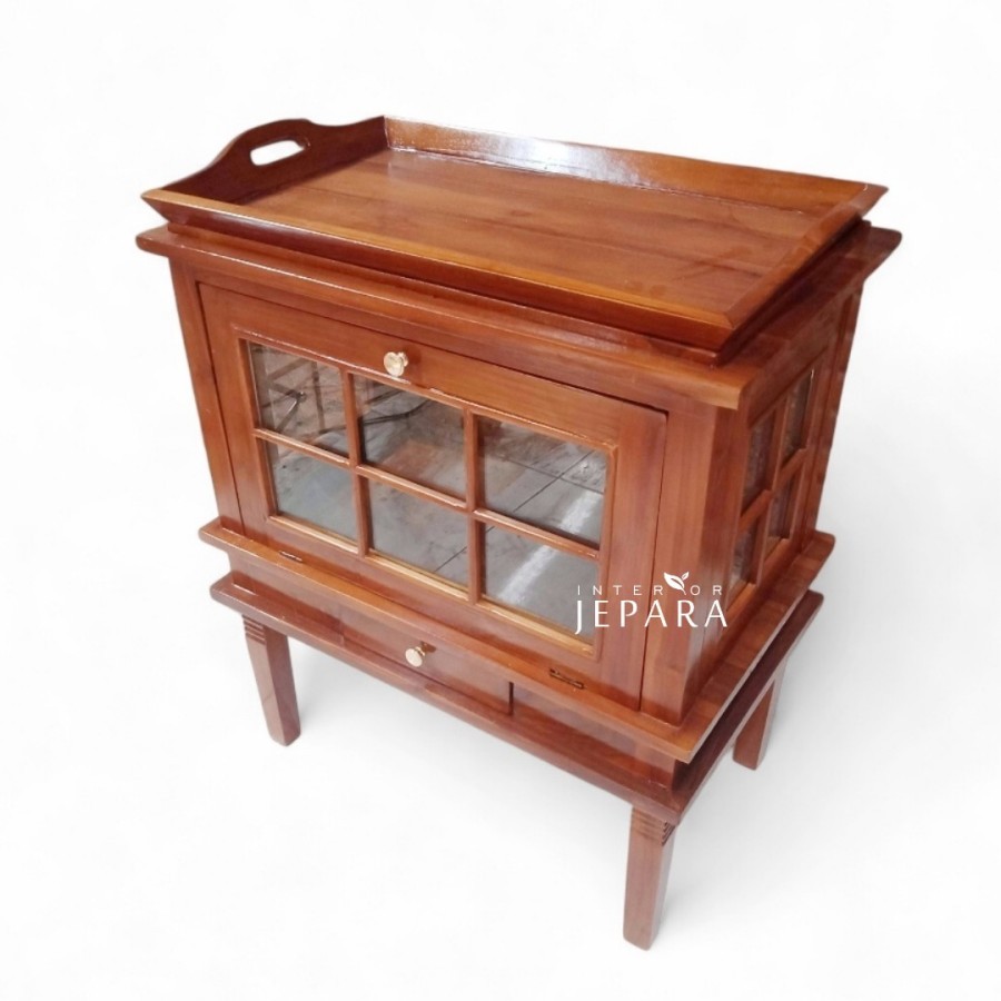 Meja Teh Meja Kopi Mini Bahan Kayu Jati