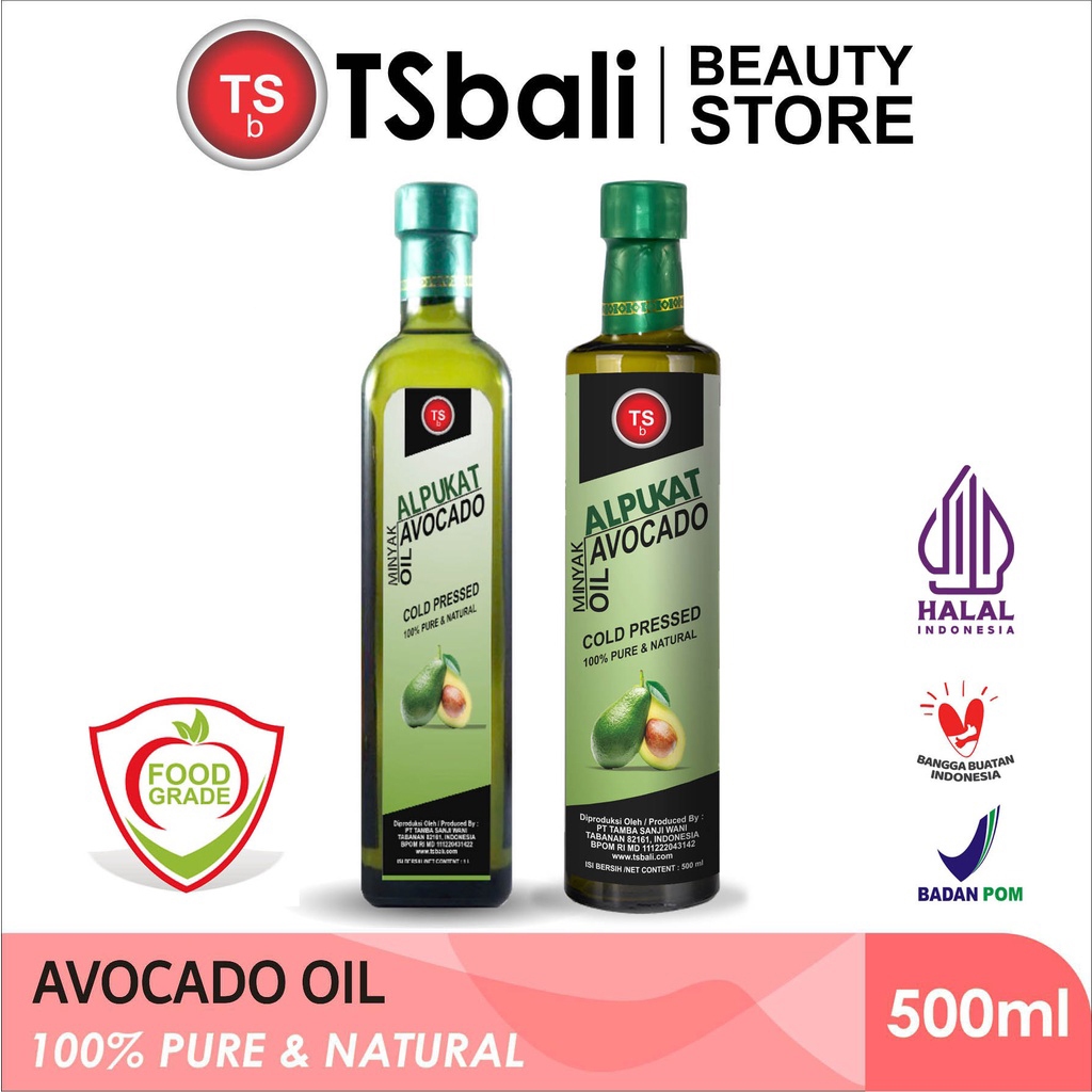 

Minyak Alpukat Avocado Oil Chosed Food TSbali 100% Murni 500ml Cold Pressed Refined Food Grade - bisa di minum dan di pakai di kulit - rambut