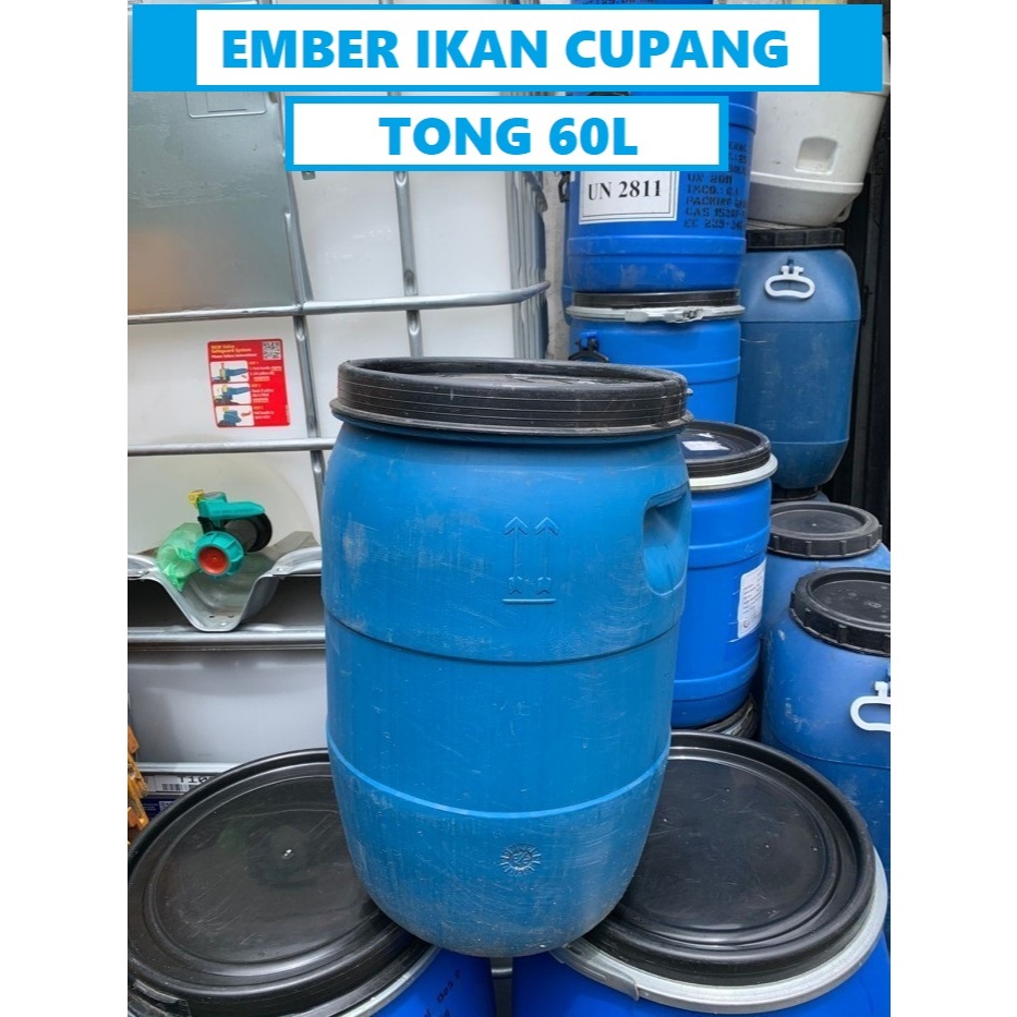 Tong drum sampah 60liter  bersih Tong drum Sampah Tong 60kg berkualitas