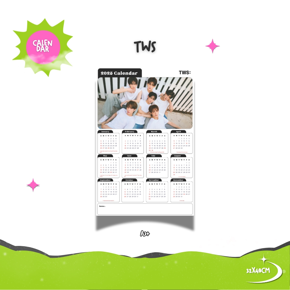 

2025 KALENDER TWS KPOP + LAMINASI 2SISI GLOSSY IDOL KOREA BIAS MURAH UNOFFICIAL SAI DOHOON HANJIN JIHOON KYUNGMIN SHINYU YOUNGJAE READY STOCK !