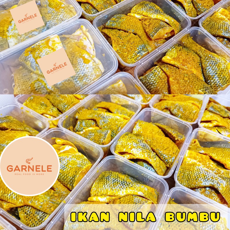 

(Ready Balikpapan) Ikan Nila Bumbu siap goreng fresh frozen isi 3 ekor / 6 potong