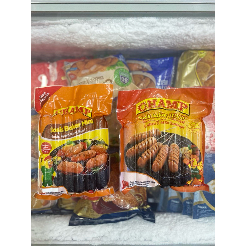 

CHAMP Sosis Bakar Jumbo & Mini 500gr