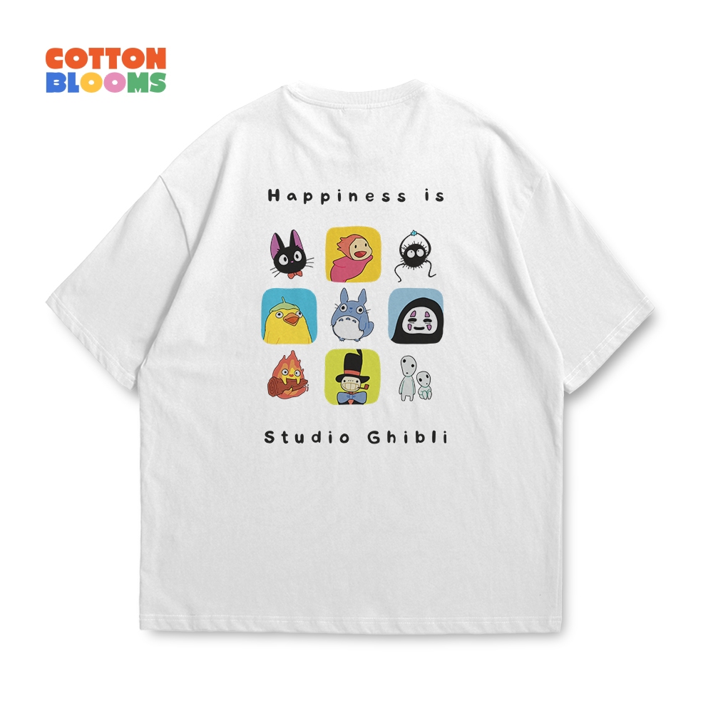 Kaos Ghibli Vibes / Tshirt ghibli studio / kaos anime ghibli oversize cotton combed 24s - Cotton Blo