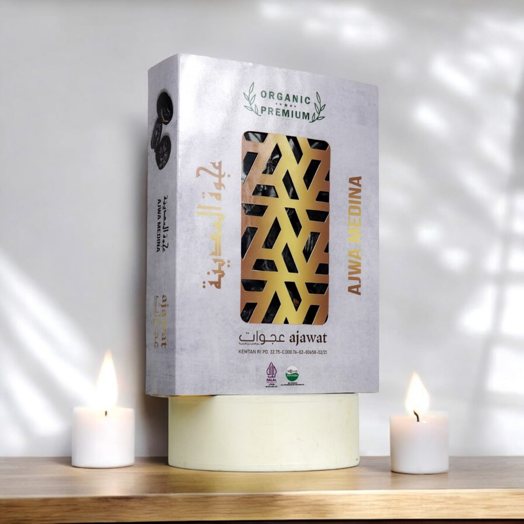 

Kurma Ajwa Al Madinah 1kg Jumbo Ajawat Korma Premium