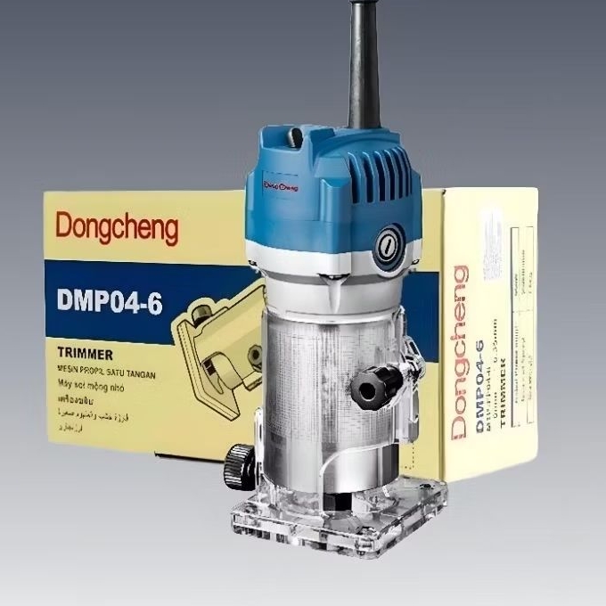 ORIGINAL DONGCHENG DMP04-6 MESIN TRIMMER PROFIL KAYU 6MM 550 WATT / PROFIL KAYU / WOOD TRIMMER DONGC