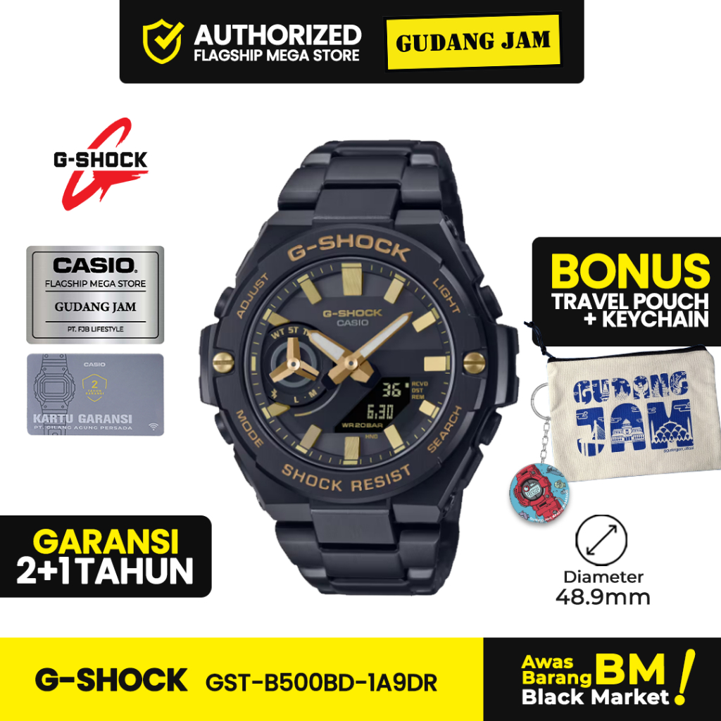 Jam Tangan G-Shock GST-B500BD-1A9DR GST-B500BD GST-B500 GSTB500BD GST B500