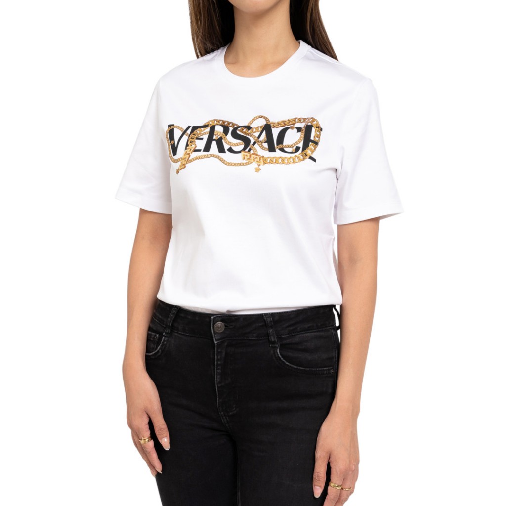 VERSACE Embossed medusa logo tshirt ( WOMEN )