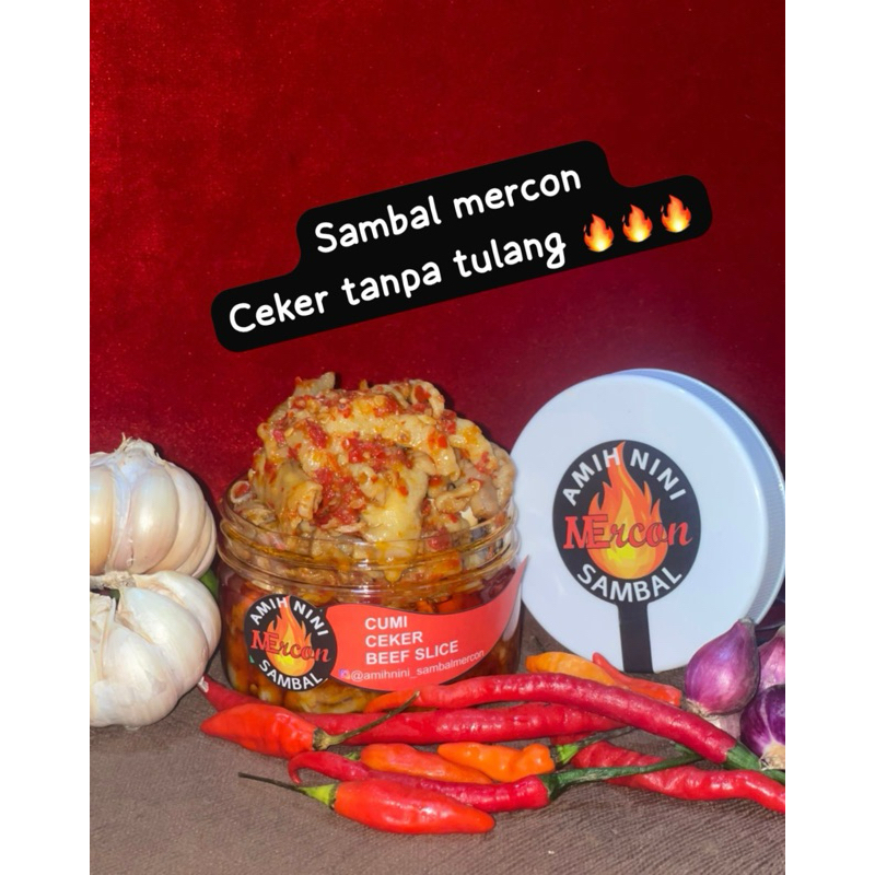 

Sambal Mercon Amih Nini Ceker Tulang Lunak