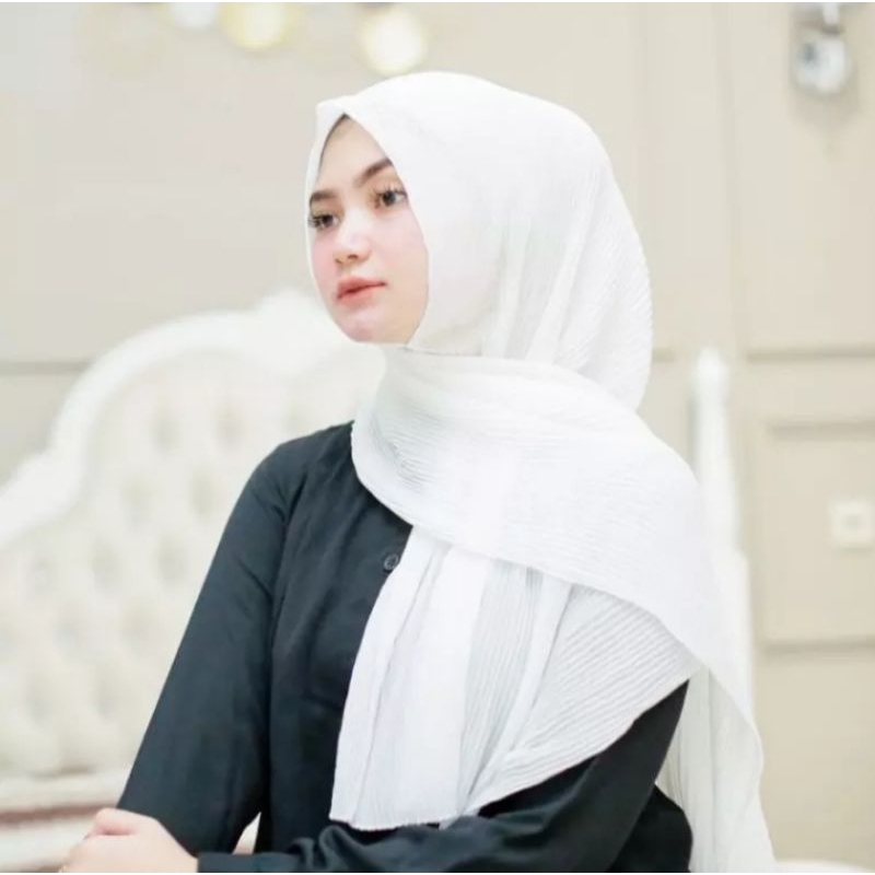 KERUDUNG PASHMINA PLISKET / KERUDUNG PASHMINA FULL PLISKET / Syifah Fashion