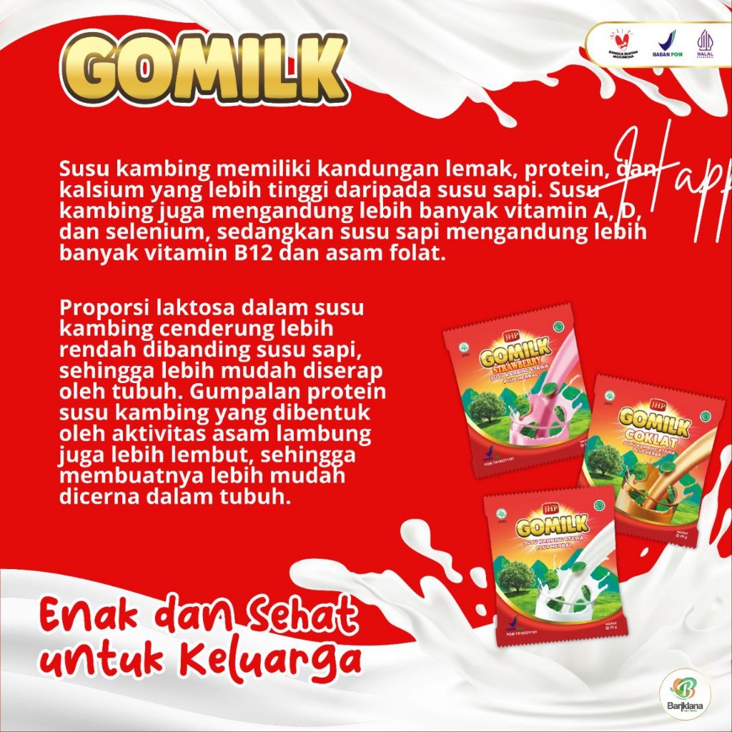 

Gomilk Per Renceng Susu Kambing Etawa Plus Herbal
